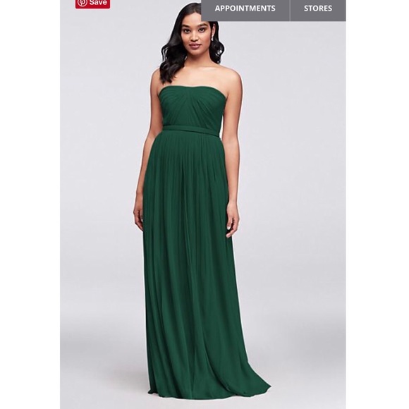 convertible bridesmaid dress david's bridal | Dresses | Bridesmaids By Davids Bridal gown with slit Loomaby Maternity Elegant Light Size:16 1/2